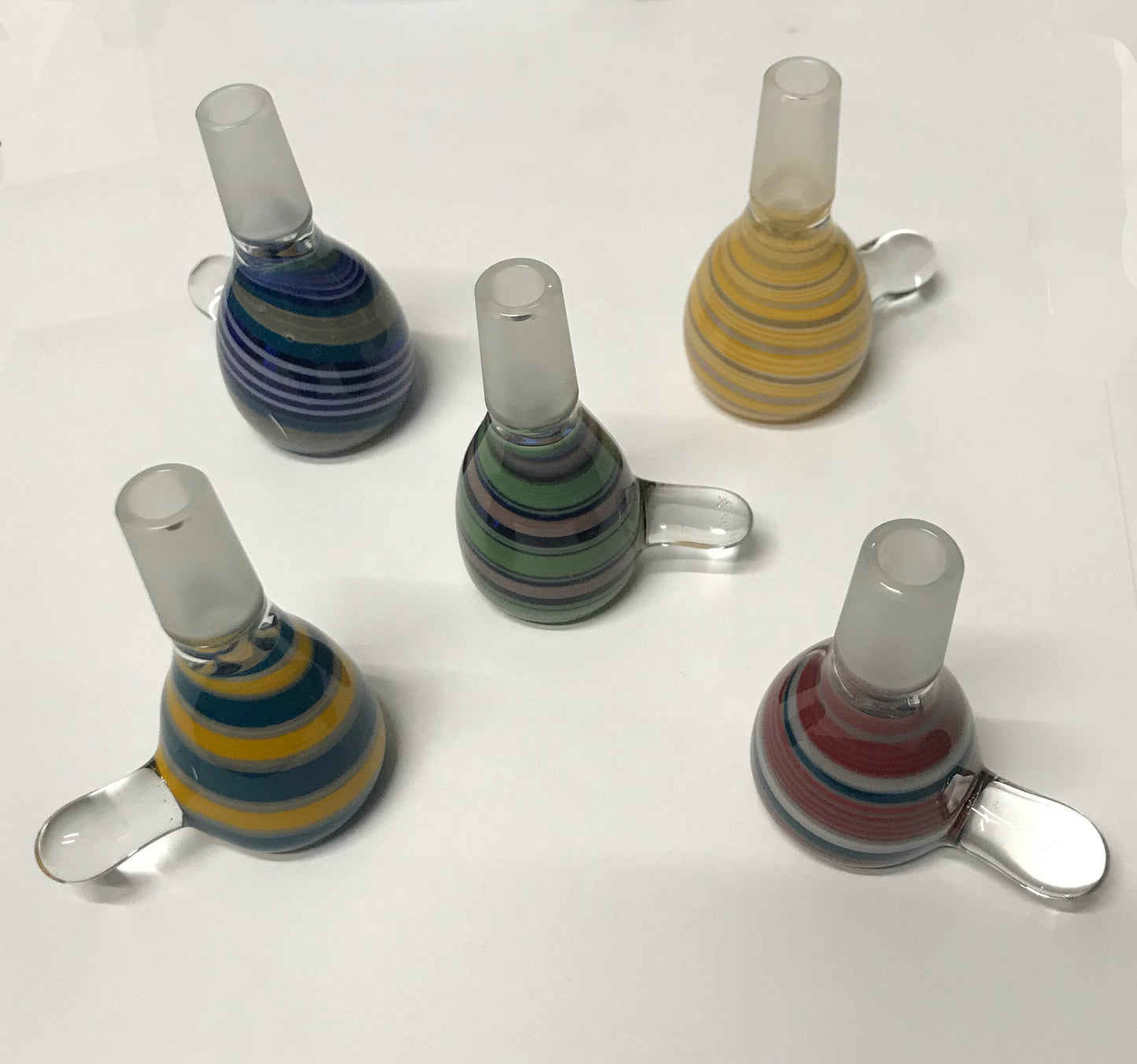 18mm Solid Color Water Pipe Bowl Slides